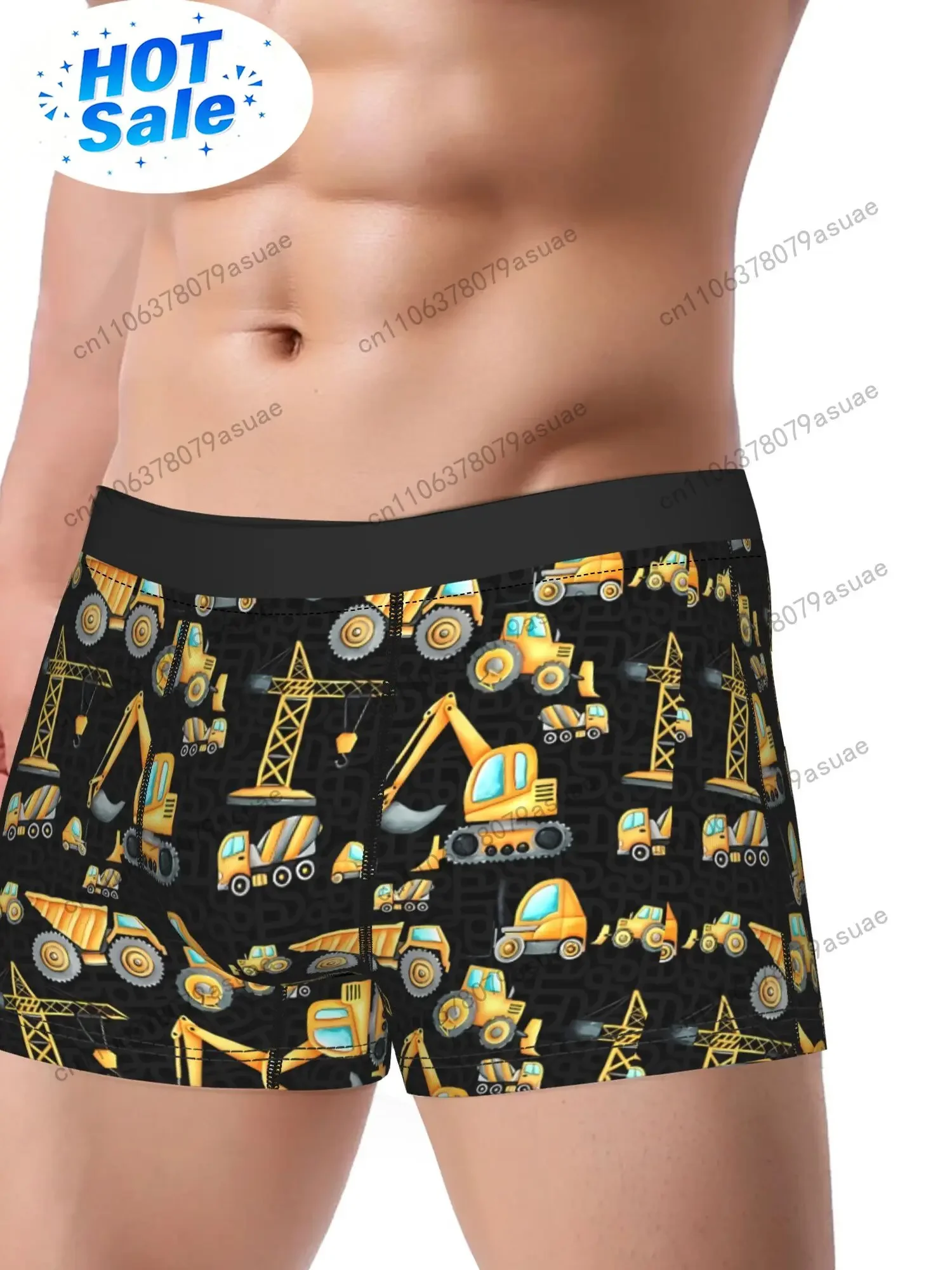 Boxer da Uomo con Stampa Veico - Dump Truck Heavy Equipment recensione e prezzo