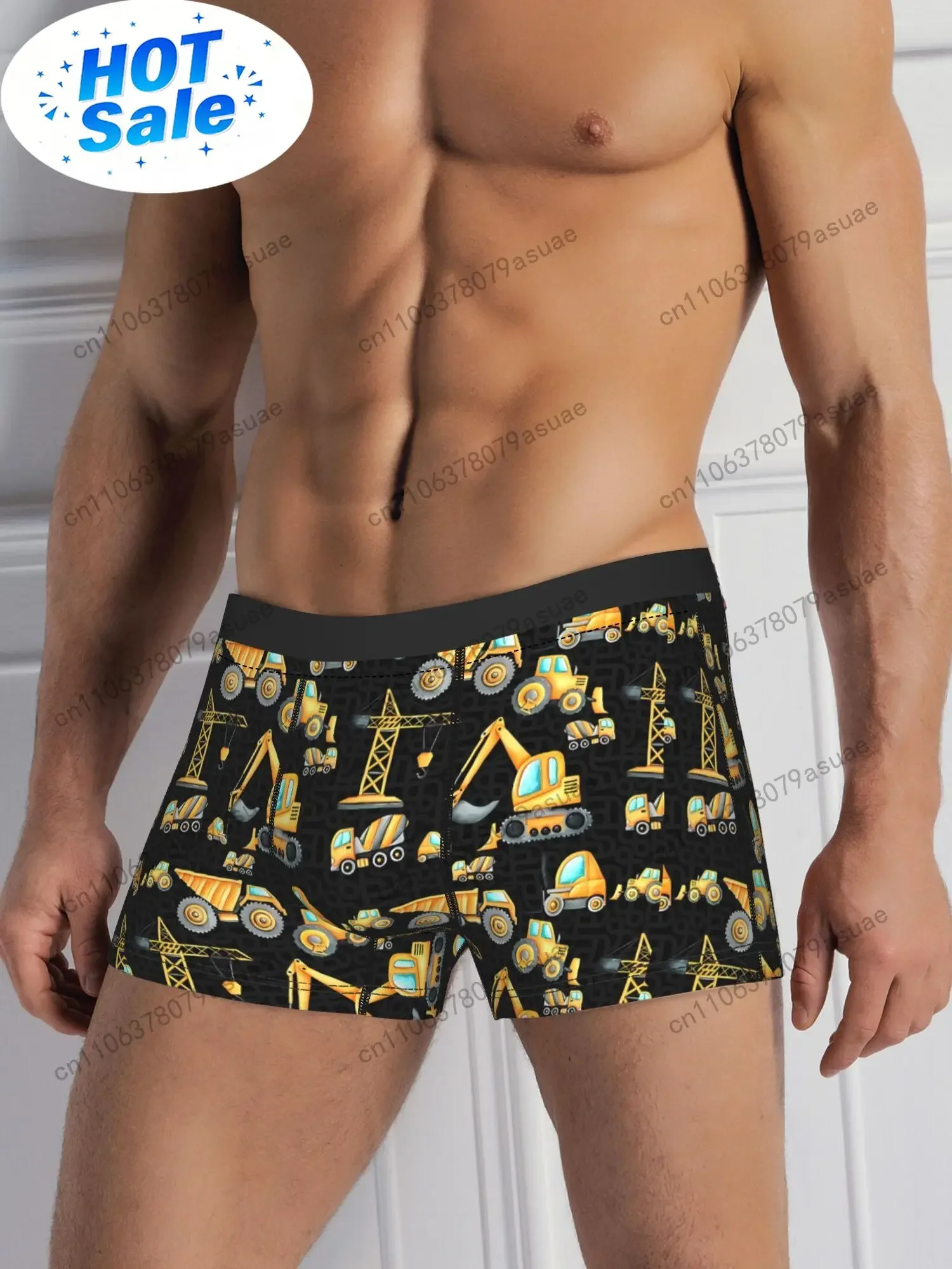 Boxer da Uomo con Stampa Veico - Dump Truck Heavy Equipment recensione e prezzo
